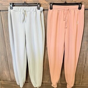 SHEIN lounge Jogger Pants bundle- Blue and Pink